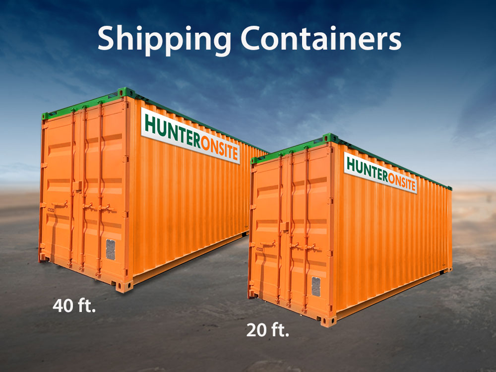 Shipping Containers for Rent in Texas Hunter Onsite